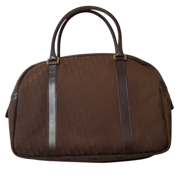 Christian Dior Top Handle Bag Brown Canvas Diorissimo Pattern - Picture 2 of 9